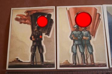 Preview: vier alte Postkarten - vers. Motive - Tag der deutschen Polizei 1941